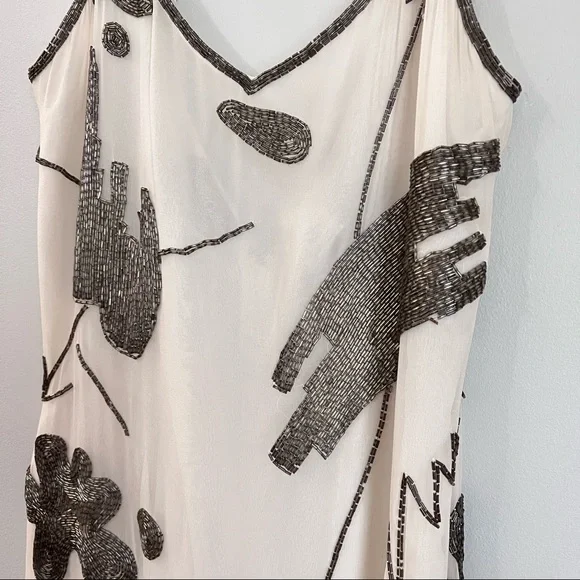 Creative Creations Bonwit Teller silk beaded slip dress - Picture 9 of 16